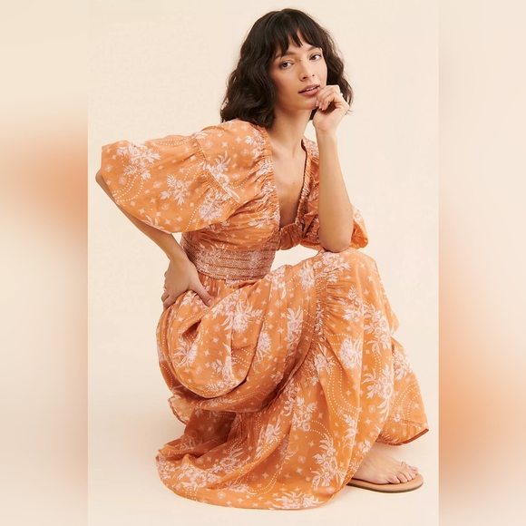 Free People Golden Hour Maxi Dress In Sand - Picture 4 of 4